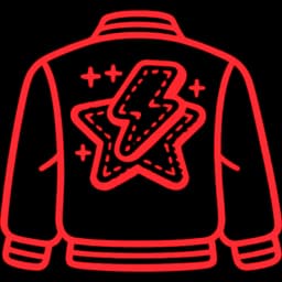 Jacket back embroidery