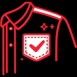 Left chest logo embroidery